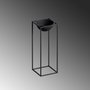 Aberto Design Maceta Decorativa GED-021 Negra de Metal